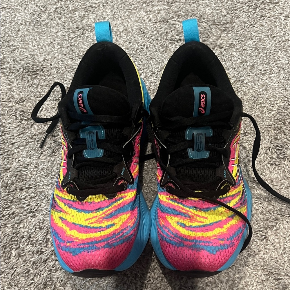 Asics Gel Cumulus 25 Vibrant Pink and Yellow Sneakers